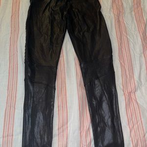 Spanx Faux Leather Moto Leggings